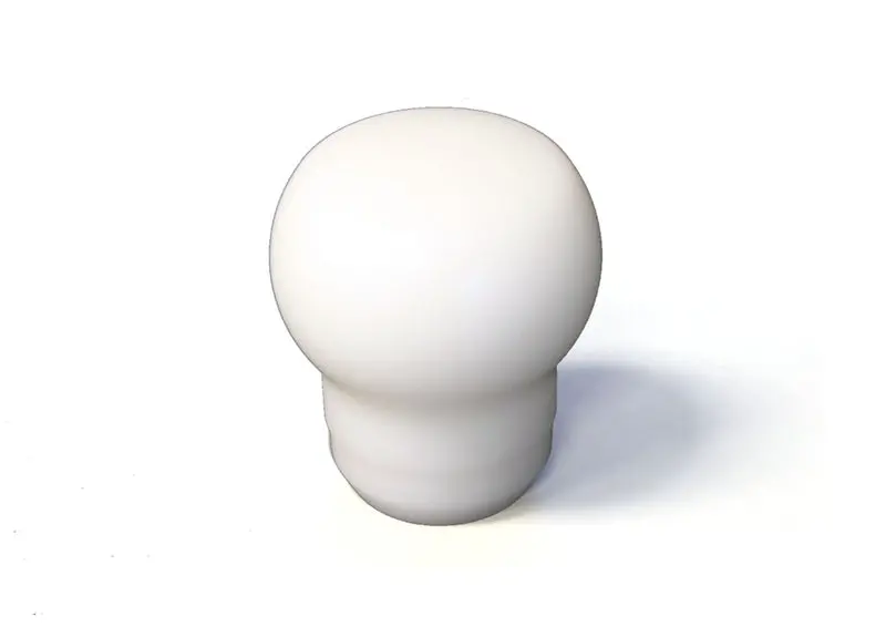 Fat Head Delrin Shift Knob (White): Universal M10x1.25 - Ts-Uni-152W 1