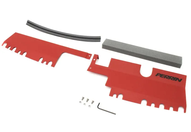 Perrin Radiator Shroud (With Oem Intake Scoop) - Red - 15-21 Wrx/Sti - Psp-Eng-512-4Rd 1
