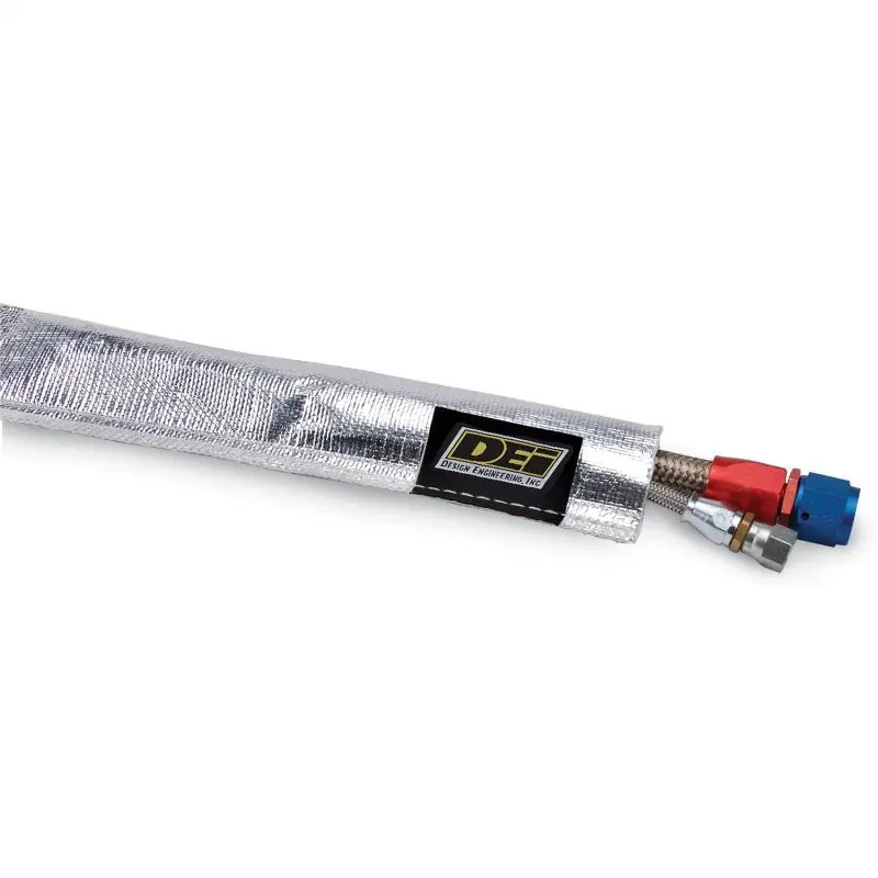 Dei Heat Sheath 1-1/2" I.D. X 3Ft - Aluminized Sleeving - Sewn Edge - 10420 1