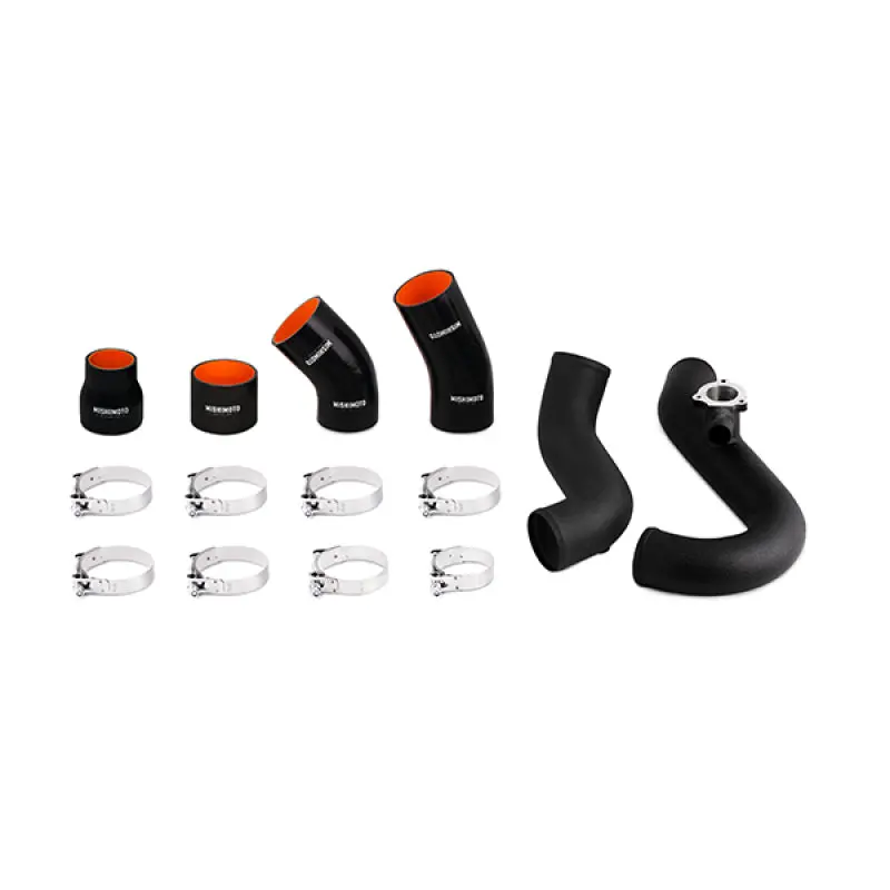 Mishimoto 2015+ Ford Mustang Ecoboost 2.3L Intercooler Wrinkle Black Pipe And Boot Kit - Mmicp-Mus4-15Wbk 1