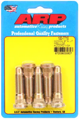 Arp Wheel Stud Kit -  Honda, Acura Stock Length - 5 Pack M12x1.50, 1.850" Uhl - 100-7710 1