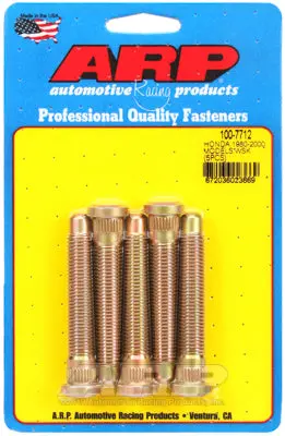 Arp Wheel Stud Kit -  Honda, Acura Extended Length - 5 Pack M12x1.50, 2.850" Uhl - 100-7712 1