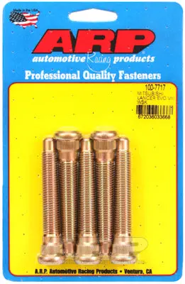 Arp Wheel Stud Kit -  Mitsubishi Lancer Evolution Evo 7,8,9 Extended Length - 5 Pack M12x1.50, 3.000" Uhl - 100-7717 1