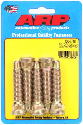 Arp Wheel Stud Kit -  86-89 Toyota Celica Gts Front Extended Length - 5 Pack M12x1.50, 2.340" Uhl - 100-7718 1
