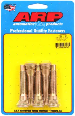 Arp Wheel Stud Kit -  Dodge Neon Front Only, Extended Length - 5 Pack M12x1.50 2.450" Uhl - 100-7721 1