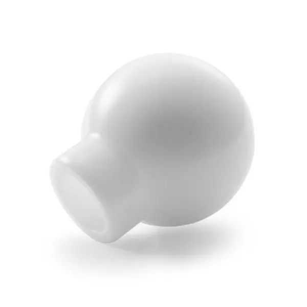 Killer B Round Knob Subaru 6 Speed W/Rev Lockout - White - 1001 1