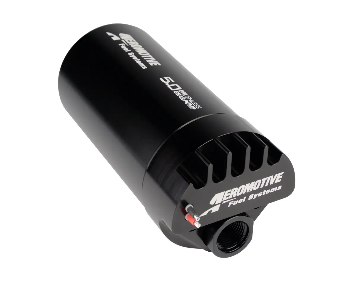Aeromotive Fuel Pump, In-Line, Brushless, Spur, 5.0 (Includes T-Bolt Clamps For Mounting)   - 11182 1