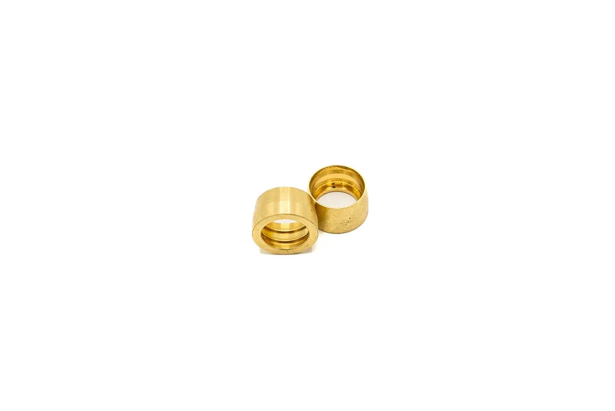 Redhorse Performance Brass Replacement Ferrules For -10An 1200 Series Ptfe Hose Ends - 2Pcs/Pkg - 1200-10-01 1