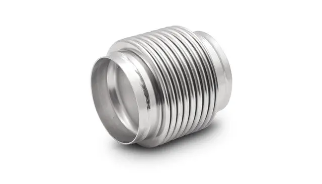 Vibrant Bellows Assembly With Solid Liner, 3.50" I.D. X 4.00" Long - Electro Polished  - 68935 1
