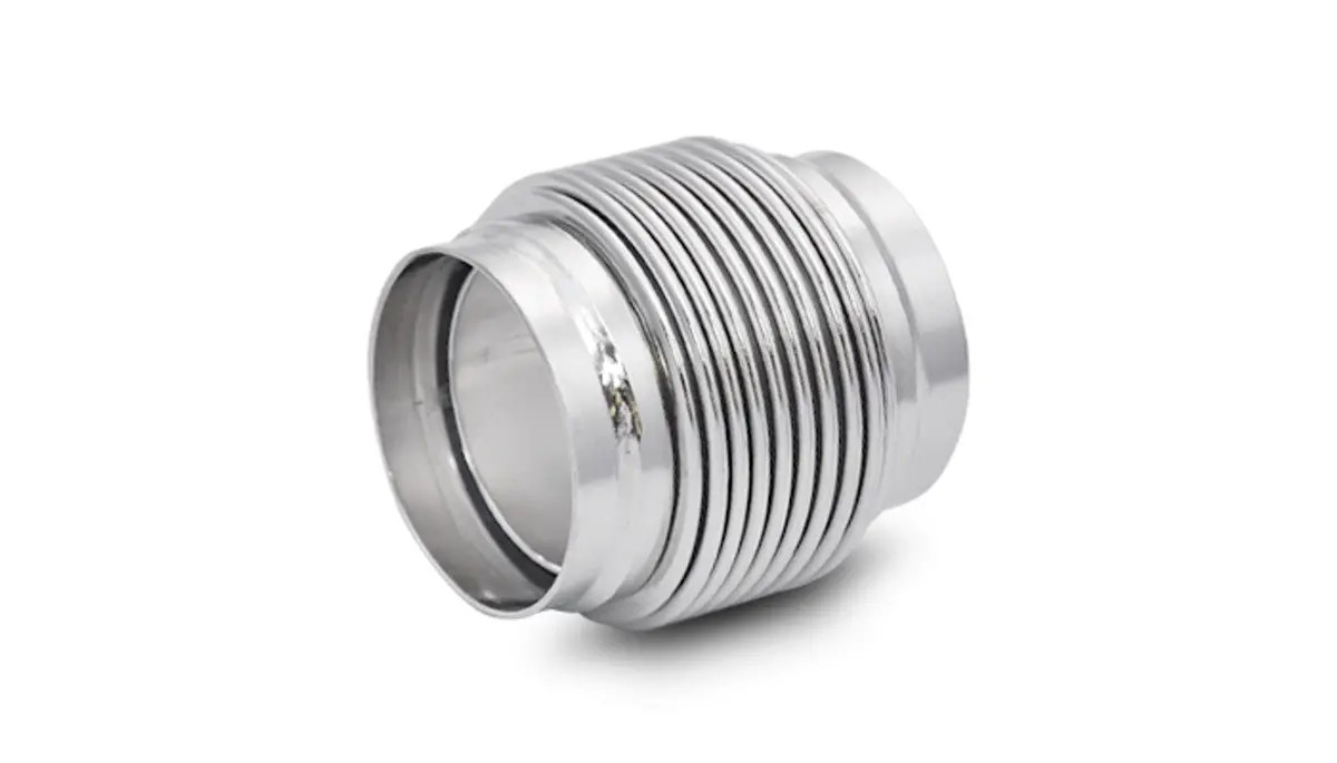Vibrant Bellows Assembly With Solid Liner, 2.25 I.D. X 3" Long - Electro Polished  - 68683 1