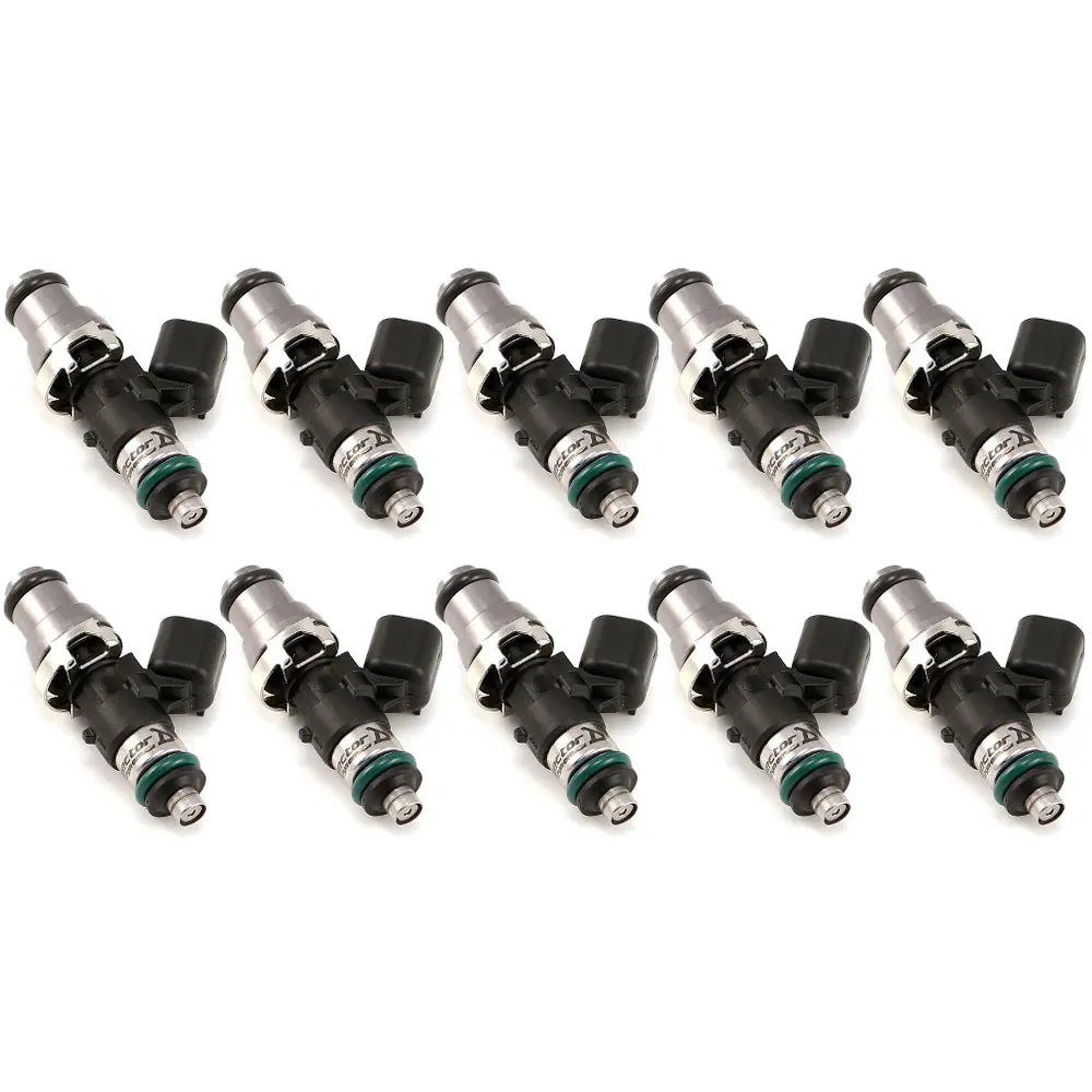 Injector Dynamics 1050Cc Injectors - Lamborghini Gallardo 04-13 - 14Mm (Grey) Adaptor Top (Set Of 10) - 1050.48.14.14.10 1