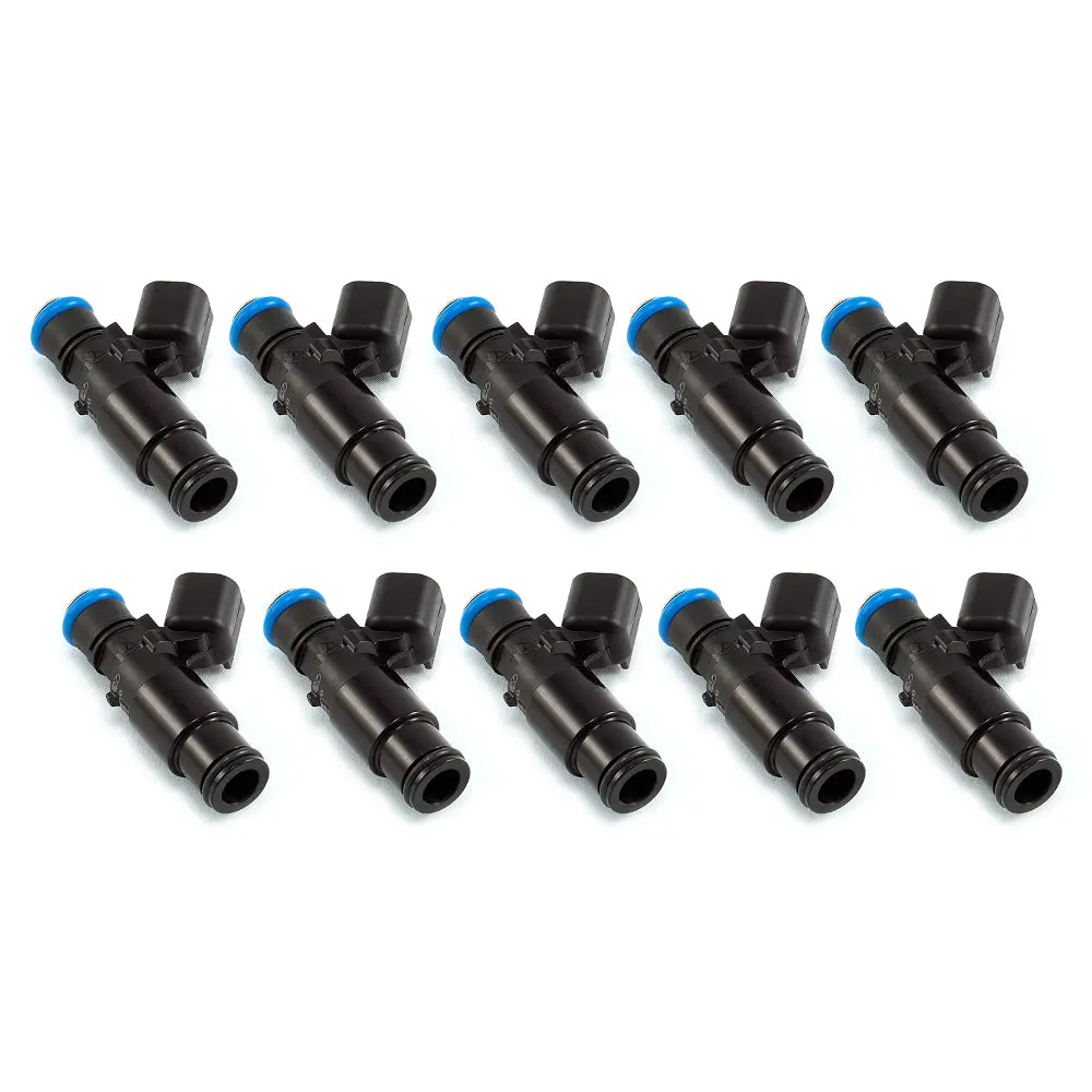 Injector Dynamics 1050Cc Injectors - 08+ Dodge Viper 8.3/8.4L - 14Mm (Black) Bottom Adaptors (Set Of 10) - 1050.48.14.14B.10 1