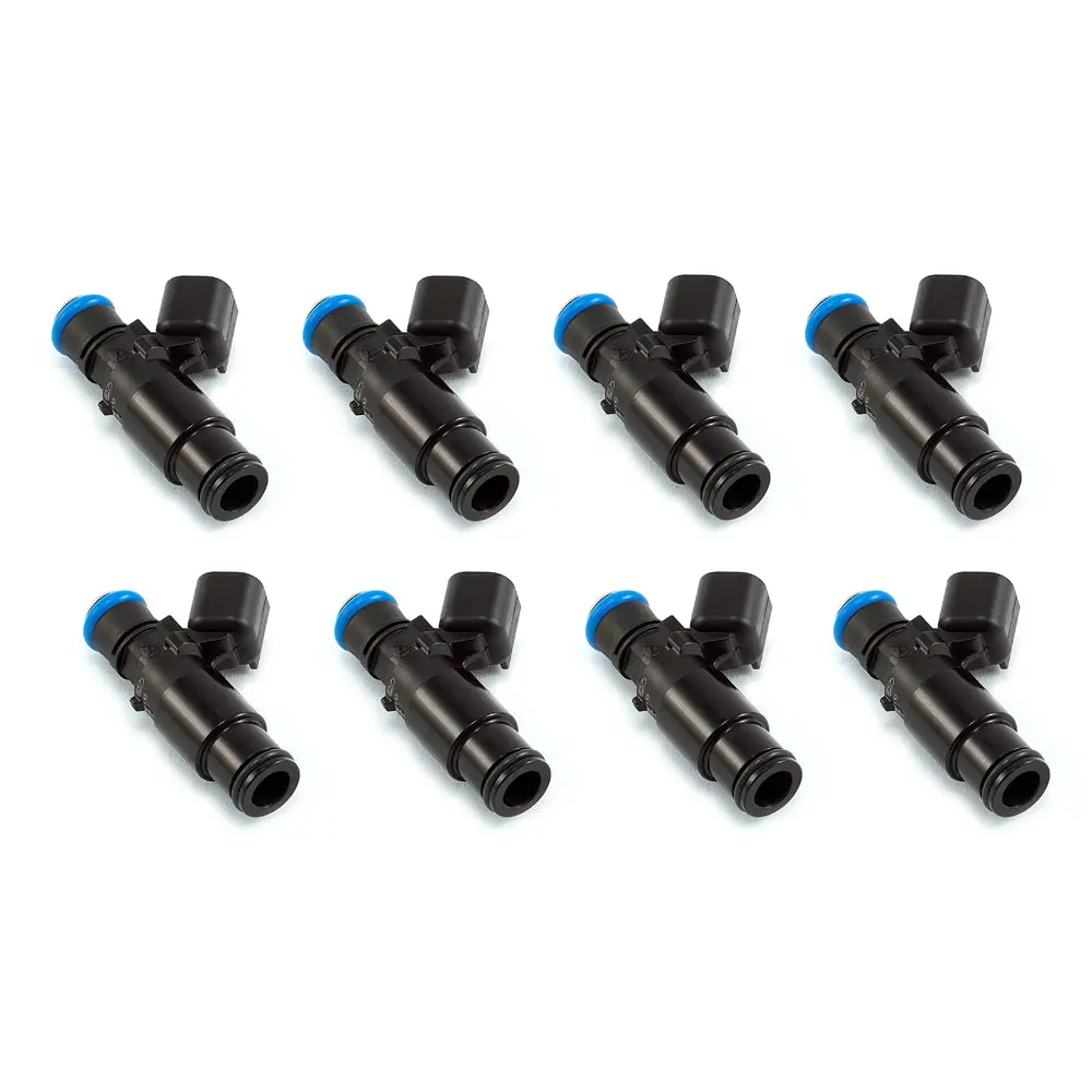 Injector Dynamics 1300Cc Injectors - Dodge 300C Challenger Magnum Srt-8 6.4L - 48Mm Length - 14Mm Top - 14Mm Black Bottom Adaptor (Set Of 8) - 1300.48.14.14B.8 1