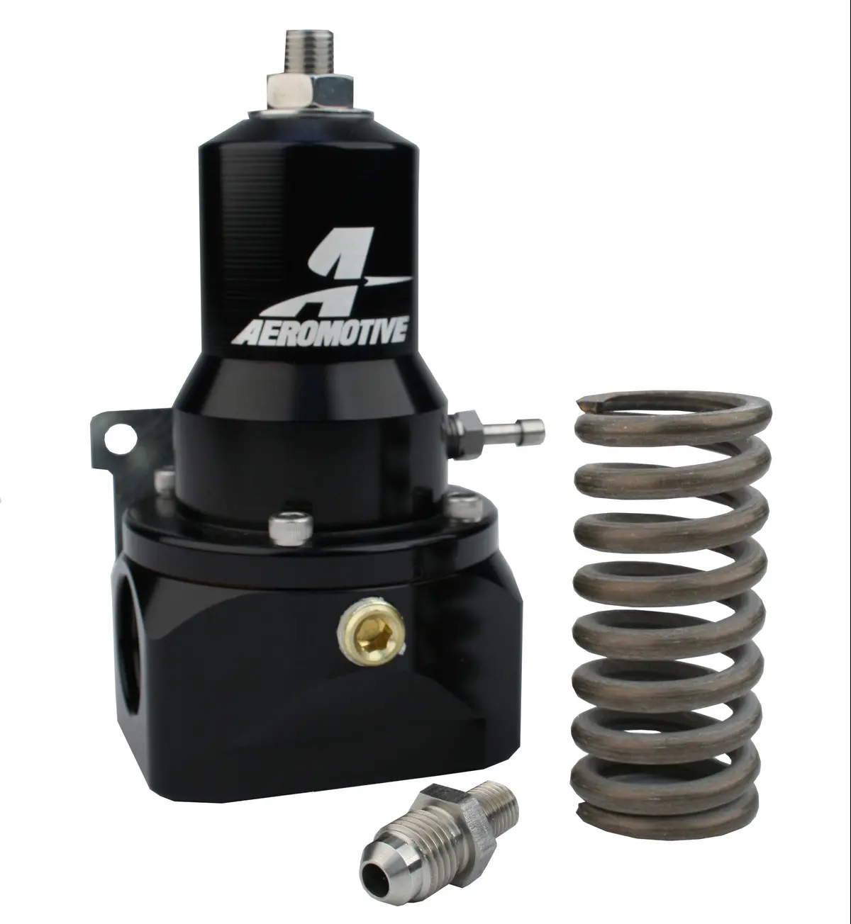 Aeromotive Pro Mod Efi Gear Pump Regulator, 30-120 Psi, .500 Valve, 2X An-10 Inlets, An-10 Bypass - 13132 1