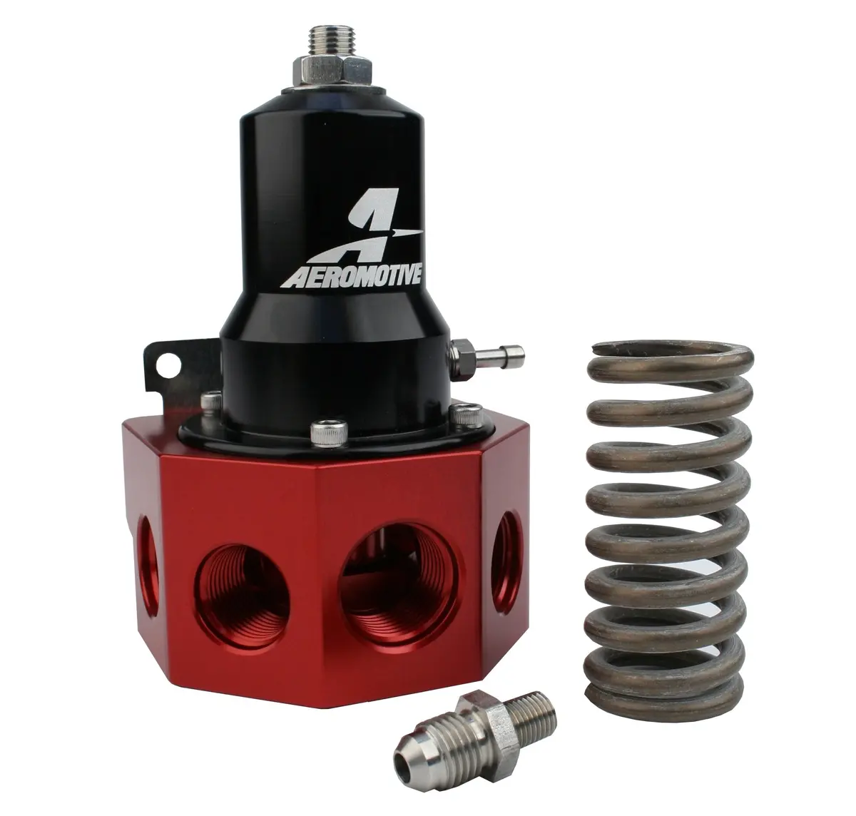 Aeromotive Pro Mod Efi Gear Pump Regulator, 30-120 Psi, .500 Valve, 4X An-08 & An-10 Inlets, An-10 Bypass - 13133 1