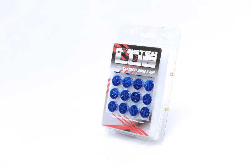 Monster Lug Nut Plastic Caps 20Pcs - M14x1.50 - Blue - 33007U 1