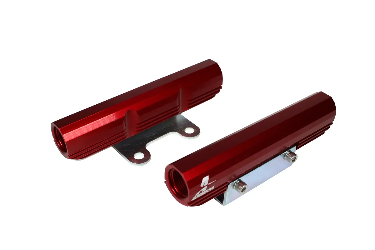 Aeromotive Subaru Top Feed Fuel Rail Red - 02-14 Wrx, 07-21 Sti - 14134 1