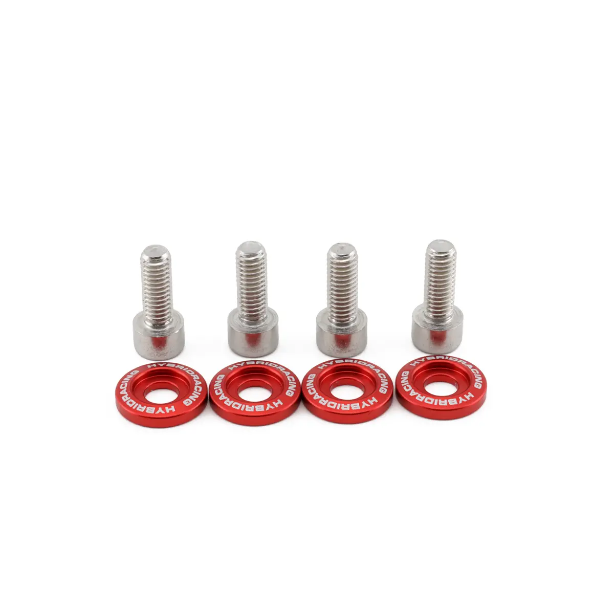 Hybrid Racing M6x1.0 Accessory Hardware Kit Red - Hyb-Dwh-00-02 1
