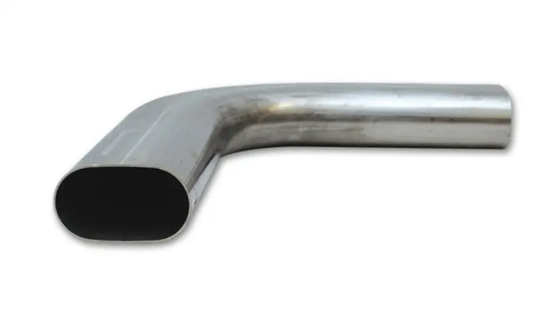 Vibrant 3" Oval (Nominal Size) T304 Ss 90 Deg Mandrel Bend 6" X 6" Leg Lengths - 13191 1