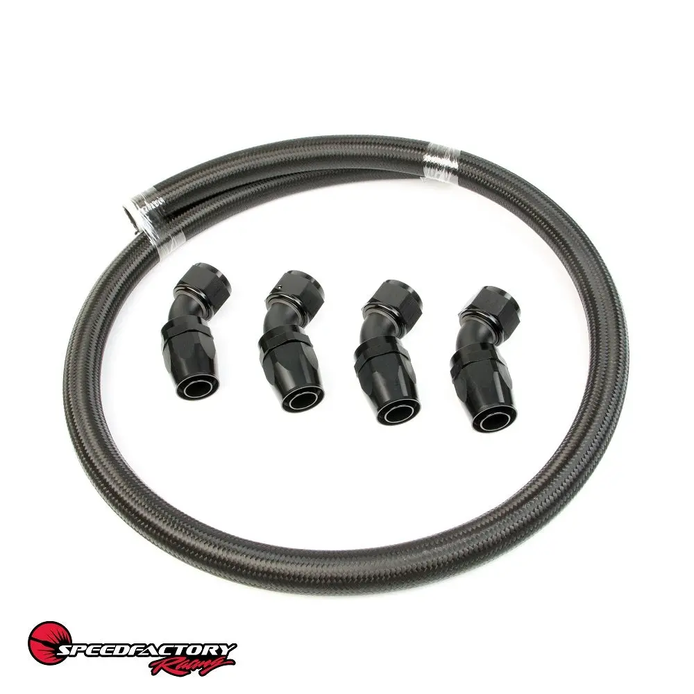 Speedfactory Racing Tucked Radiator -16 An Hose And Fitting Kit For B / D / F / H-Series - Sf-06-048 1