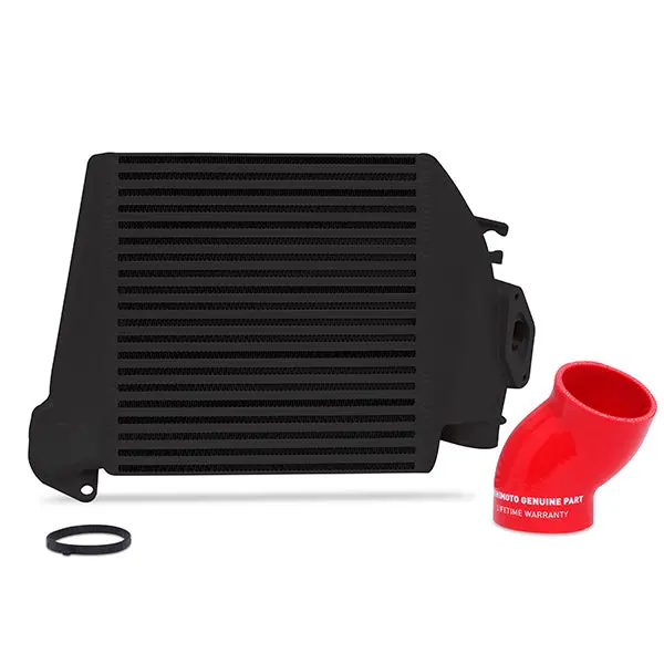 Mishimoto Subaru Wrx 2008-2014 Top-Mount Intercooler Black Cooler, Red Hoses - Mmtmic-Wrx-08Bkrd 1