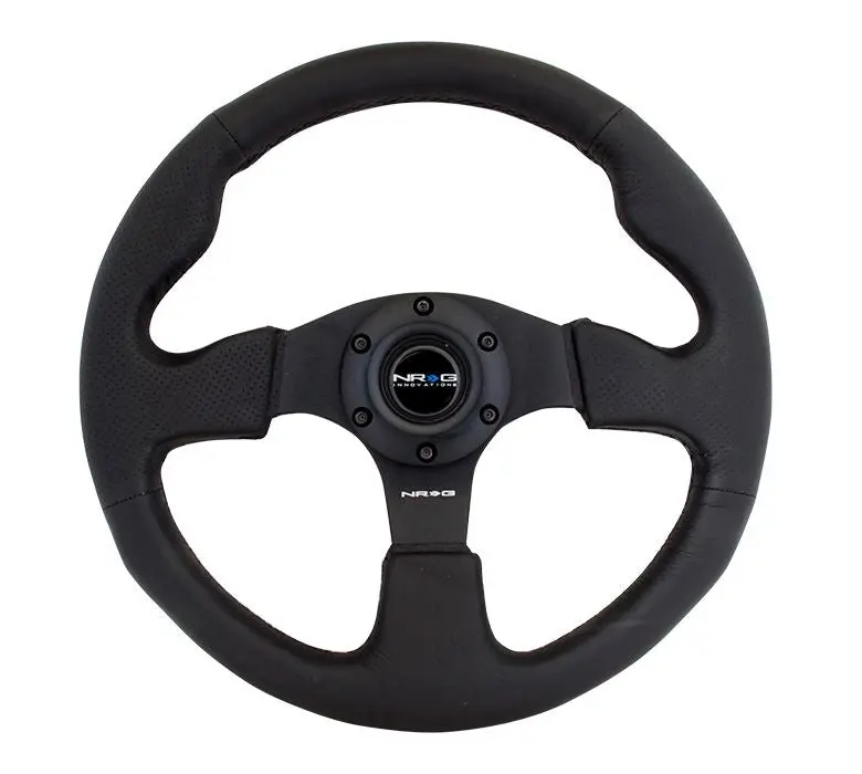 Nrg Reinforced Steering Wheel - Leather Steering Wheel 320Mm W/ Black Stitch - Rst-012R 1