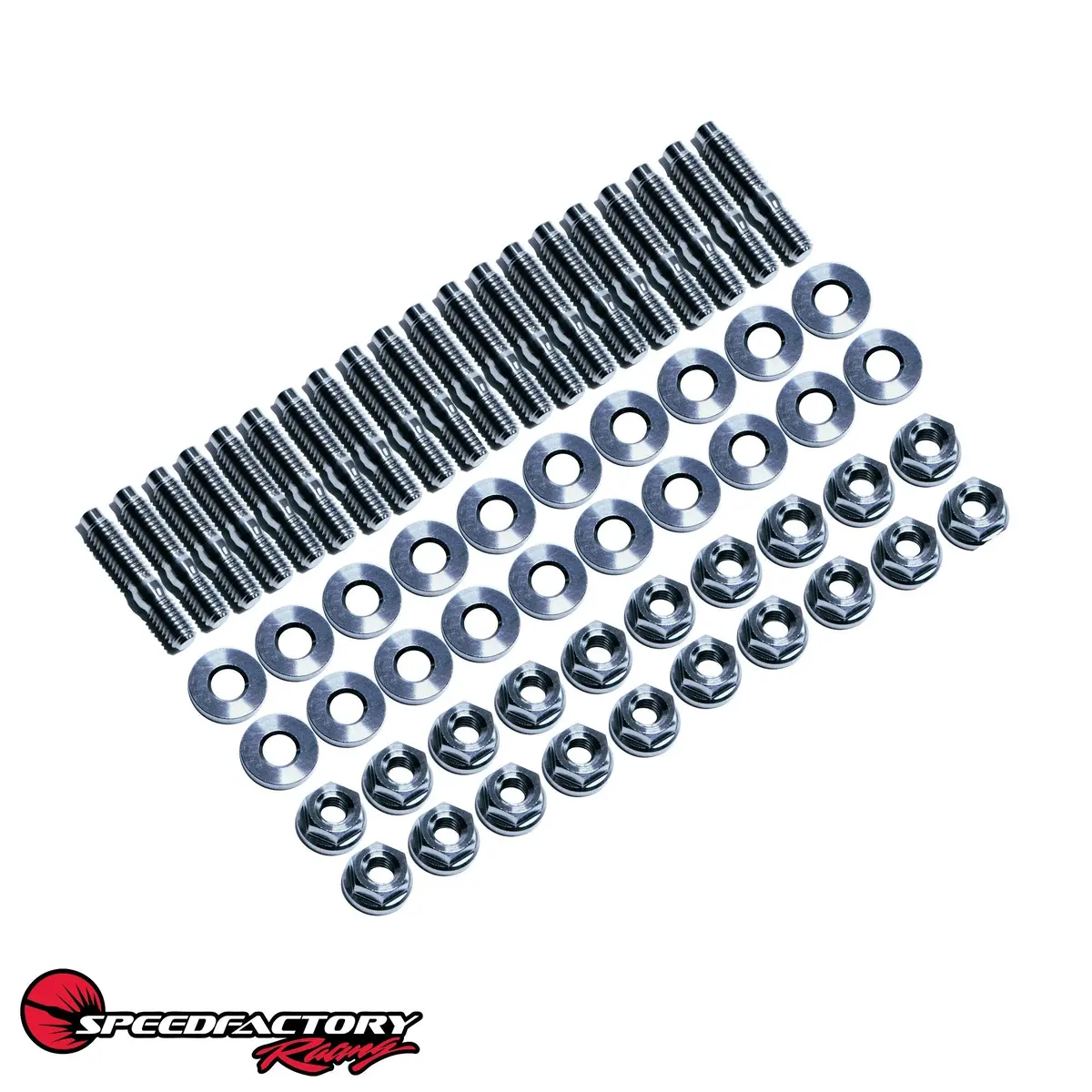 Speedfactory Racing B/D/F/H-Series Titanium Oil Pan Stud Kit (20Pcs) - Raw - Sf-02-074 1