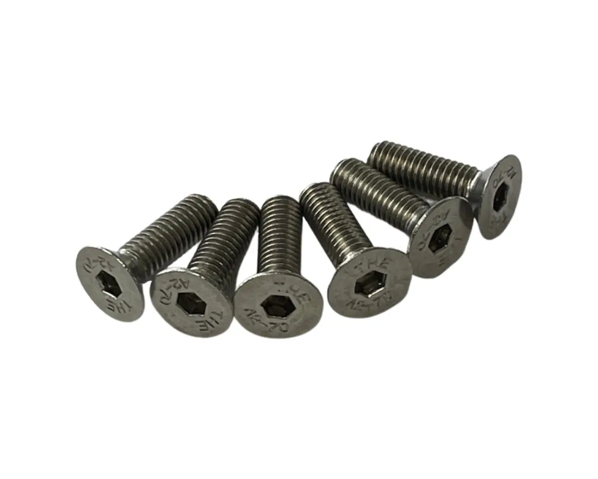 Aftermarket Steering Wheel Upgrade Screws - Stainless Steel - Conical - Pack Of 6 - Sws-100Ss 1