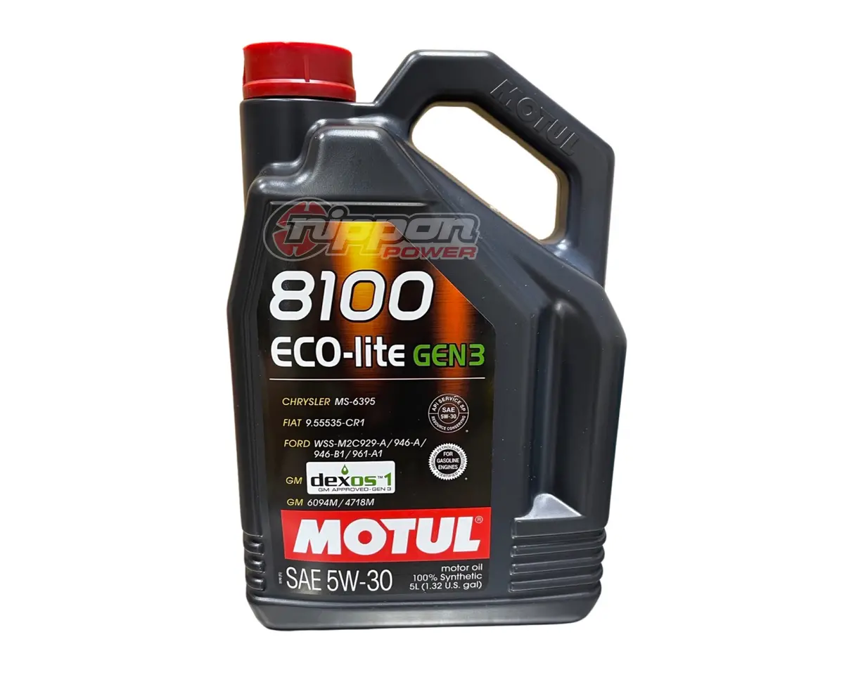 Motul 8100 5W30 Eco-Lite Motor Oil - 5L (1.3 Gal.) - Dexos1-Gen3 - 111362 1