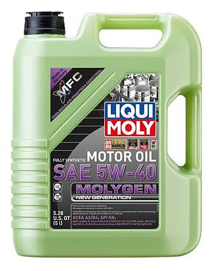 Liqui Moly 5W40 Molygen New Generation Motor Oil - 5L (5.25Qt) - 20232-1 1