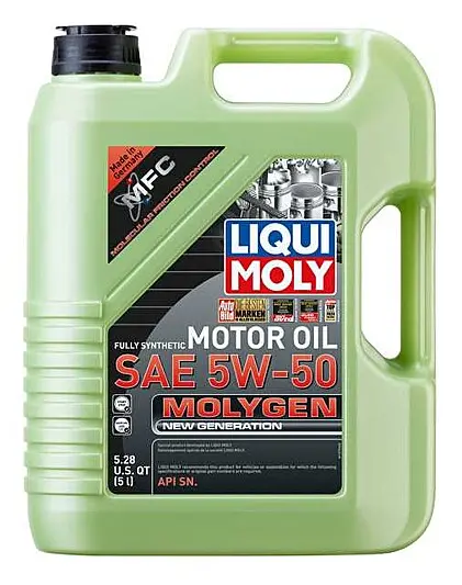 Liqui Moly 5W50 Molygen New Generation Motor Oil - 5L (5.25Qt) - 20310-1 1