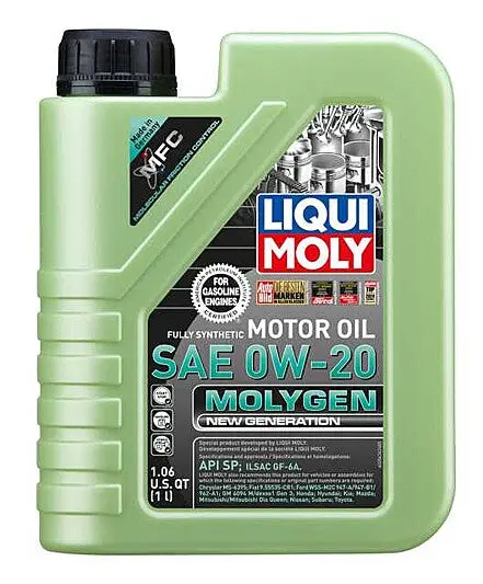Liqui Moly 0W20 Molygen New Generation Motor Oil - 1L (1.05Qt) - 20436-1 1