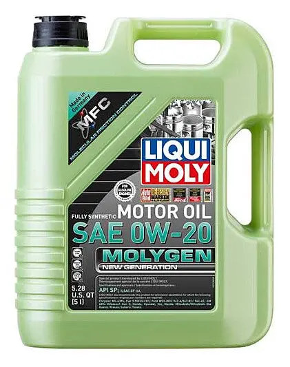 Liqui Moly 0W20 Molygen New Generation Motor Oil - 5L (5.25Qt) - 20438-1 1