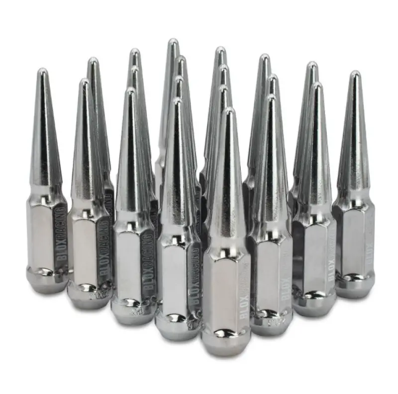 Blox Racing Spike Forged Lug Nuts - Chrome 12X1.25Mm - Set Of 20 - Bxac-00150-20 1