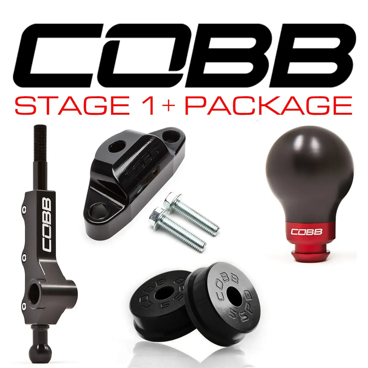 Cobb Tuning  Subaru 02-07 Wrx 5Mt W/ Factory Short Shift Stage 1+ Drivetrain Package (Black) - 211X01p-Bk 1
