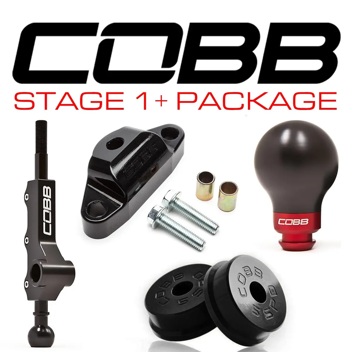 Cobb Tuning  Subaru 02-07 Wrx 5Mt Stage 1+ Drivetrain Package W/ Tall Shifter (Black) - 212X11p-Bk 1