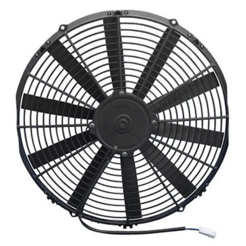 Spal 16.00" Inch Electric Fan Pusher Style Low Profile 1298 Cfm 10 Straight Style Blades - 30100401 1