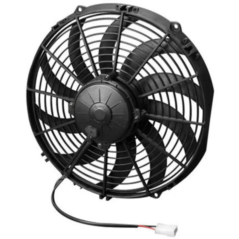 Spal 12.00" Inch Electric Fan Puller Style High Performance 1451 Cfm 10 Curved Style Blades - 30102029 1