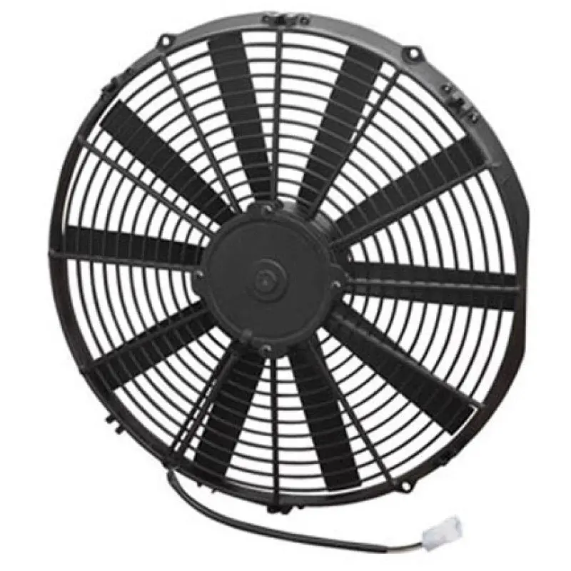 Spal 16.00" Inch Electric Fan Puller Style Medium Profile 1604 Cfm 10 Straight Style Blades - 30101516 1