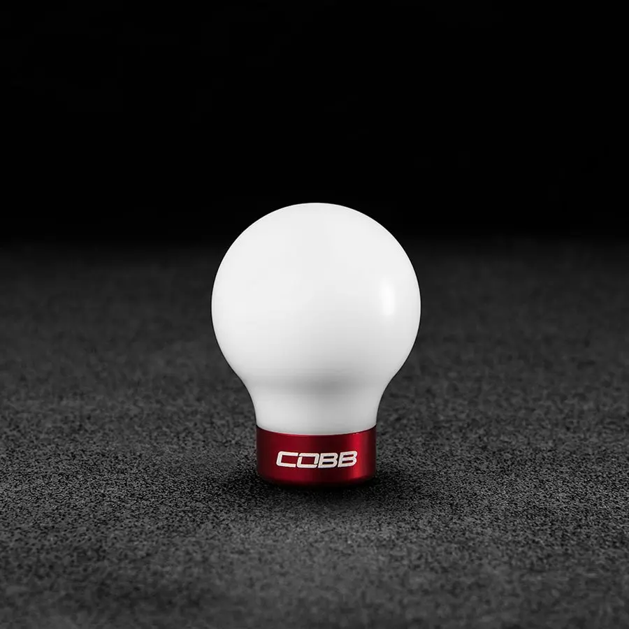 Cobb Tuning Mazda Knob - White Knob W/ Race Red - 271350-W-Rd 1