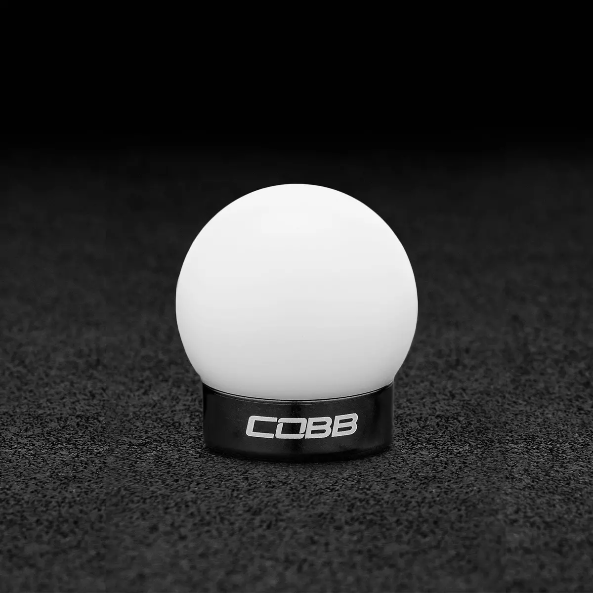 Cobb Tuning  15-22 Ford Mustang Ecoboost Shift Knob - White Knob W/ Stealth Black - 2M1350-W-Bk 1