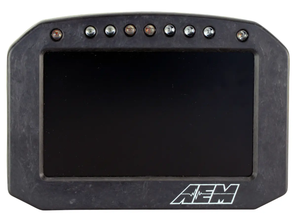 Aem Cd-5Lg Carbon Logging Flush Digital Dash Display W/ Internal 20Hz Gps & Antenna - 30-5603F 1