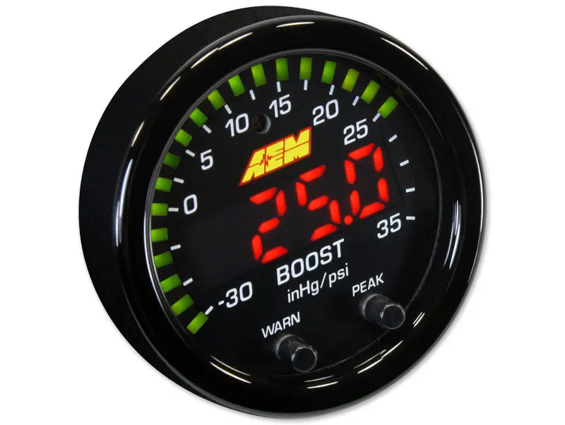 Aem X-Series -30In/Hg~35 Psi Boost Display Gauge - 30-0306 1