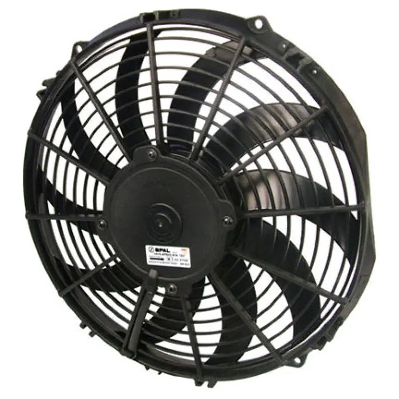 Spal 12.00" Inch Electric Fan Puller Style Medium Profile 1328 Cfm 10 Curved Style Blades - 30101522 1