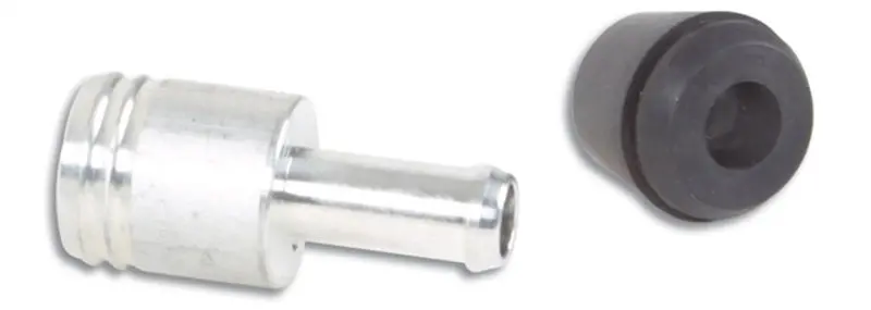 Vibrant 19Mm (3/4In) O.D. Aluminum Vacuum Hose Fitting (Includes Rubber Grommet) - 2897 1