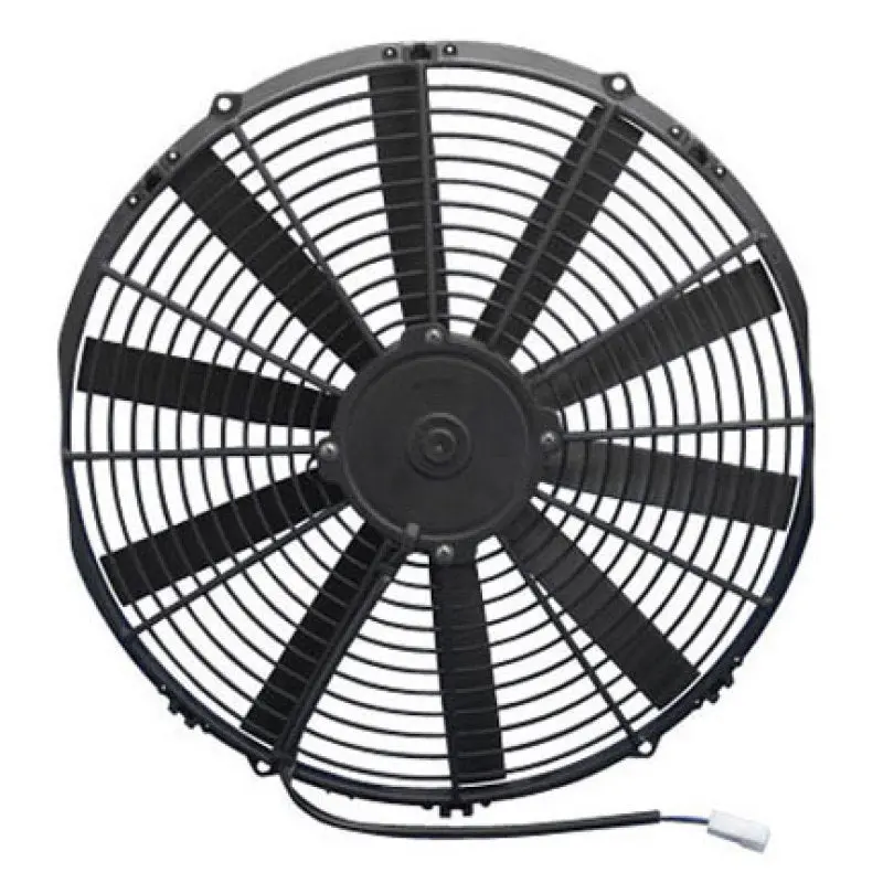Spal 16.00" Inch Electric Fan Puller Style Low Profile 1298 Cfm 10 Straight Style Blades - 30100400 1