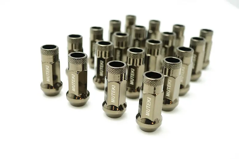 Muteki Sr48 Lug Nuts Open End - Titanium 1