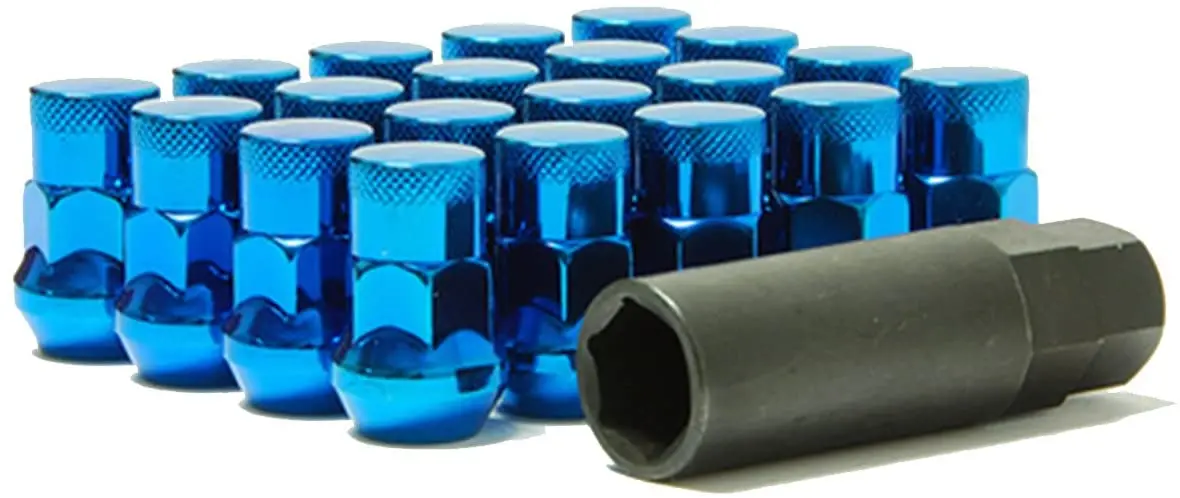 Muteki Sr35 Lug Nuts Closed End W/ Locks 16+4 - Blue 1