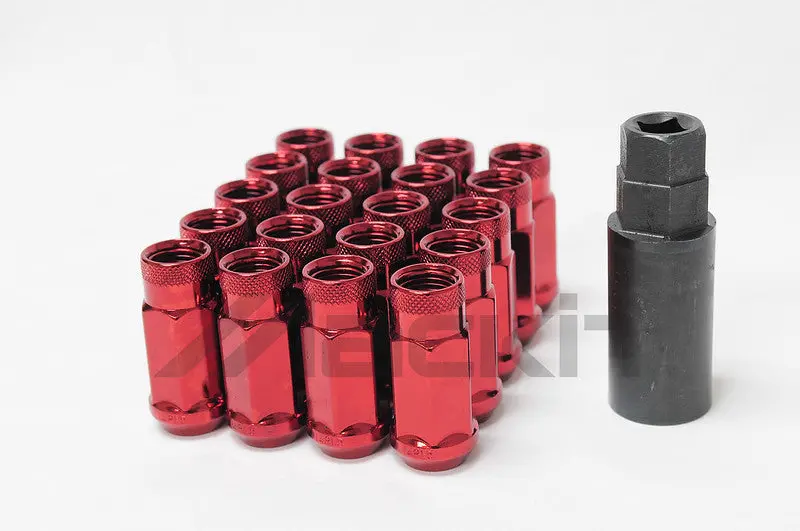 Monster Lug Forged Steel Lug Nut - 1/2"X20 - Red - 33004R 1