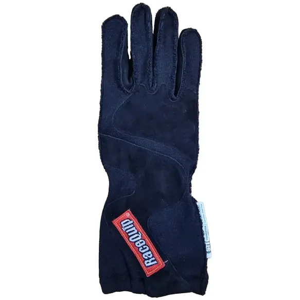 Racequip 356 Series 2 Layer Nomex Outseam Race Gloves - Black/Black - Medium - 356903 1